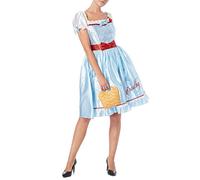 Officially licensed Wizard of Oz Dorothy fancy dress Women's Costume Medium Dress Size 12-14 with Felt Basket and Red Sequin Hair Bows. Made under licence from Warner Bros for the TU Collection