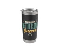 Officially Off the Clock Forever Funny Retirement Gift Stainless Steel Insulated Tumbler
