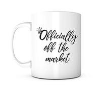 Officially Off The Market Ring- Engagement Gift for Couples,Wedding Gift for Her,Newly Engaged Gift,Just Engaged Gift for Women,Wedding Gifts for The Couple,Im Engaged Mug,Best Wedding Gift for Men