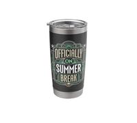 Officially On Summer Break Elementary School Teacher Stainless Steel Insulated Tumbler