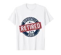 Officially Retired 2025 Vintage Retirement Design T-Shirt