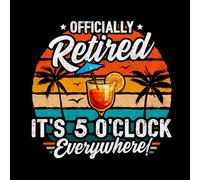Officially Retired It's 5 o'clock Everywhere!: Retirement Party Guest Book Messages & Memories Keepsake