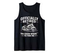Officially Retired Men Motorcycle Motor Bike Tank Top