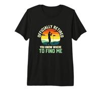 Officially Retired You Know Where to Find Me Golfer Golf Premium T-Shirt
