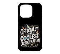 Officially The Coolest Octogenarian Eighty Birthday Case for iPhone 15 Pro