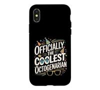 Officially The Coolest Octogenarian Eighty Birthday Case for iPhone X/XS