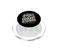 Officially The Coolest Octogenarian Eighty Birthday PopSockets PopGrip for MagSafe