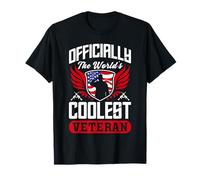Officially The World's Coolest Veteran Design T-Shirt