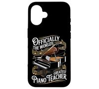 Officially The World's Greatest Piano Teacher Case for iPhone 16