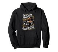 Officially The World's Greatest Piano Teacher Pullover Hoodie