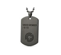 OfficialOtaku Sakamoto Days Order Assassin Dog Tag Pendant Chain Necklace