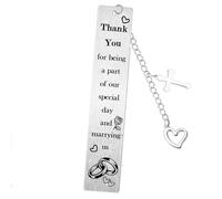 Officiant Bookmark Wedding Day Gifts Wedding Officiant Appreciation Gifts Book Marks Gifts Thank You Gifts for Wedding Guest Wedding Planner Reverend Preacher Bridal Gifts Proposal Gifts