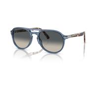 Officina Sunglasses Transparent Blue Navy/Grey Shaded - unisex - Persol - Sunglasses - Blue - 55 MM - Accessories 55 MM