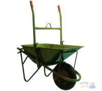 Officine Bragagnolo Heavy Wheelbarrow With Folding Handles Printed Tub Lt 85