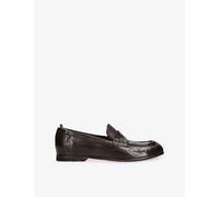 Officine Creative Womens Officine Creative Badge Leather Loafers Dark Brown Eur 39 / 6 UK Women