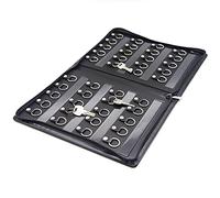 OFFIDIX Large Zippered Key Case,Leather Portable Key Cabinet, 40 Key Hooks Key Organizer,Manager & Landlord Key Holder,Suitable for Real Estate Sales,Hotel Executives, Car Service