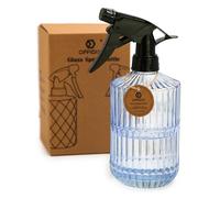 OFFIDIX Plant Mist, 0.45L Glass Spray Bottle with Adjustable Nozzle Hand Held Pressure Plant Mister with Top Pump for Garden, Plant, Cleaning (Blue)