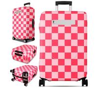 OffiEase Suitcase Cover Protectors - Large Washable Waterproof Dustproof Luggage Protective Covers Sleeve for Travel Fit 29-30 Inch Checkered XL