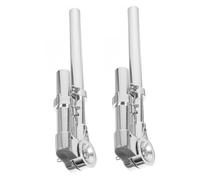 OFFIGAM 1 Pair Drum Holder Bracket Lightweight Stand for Percussion Instruments Easy Installation Compact for Concerts and Sessions Silver Drum Suspension Support