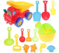 OFFIGAM 1 Set Beach Lightweight Sand Playset for Outdoor Fun Includes Various Moulds for Creative Sand Sculptures and Building Castles for Summer Activities