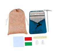 OFFIGAM 1 Set Creative Key Thumb Kalimba Piano Finger Instrument for Beginners Safe Material for Family Gatherings Performances Gem Blue Dreaming Deer