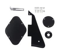 OFFIGAM 1 Set Durable Electric Guitar Pickguard Set Protective Plate for Scratch Resistance Compatible with Various Electric Guitars Black Color