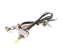 OFFIGAM 1 set Durable Guitar Wiring Harness Bk Control Plate with Black Gray Red Wires Essential Accessory for Electric Guitar Installation and DIY Projects