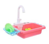 OFFIGAM 1 Set Electric Dishwasher with Running Role Play Kitchen Sink for Upgraded Faucet Automatic Water Circulation System Pretend Play for Parent Interaction Educational for Boys