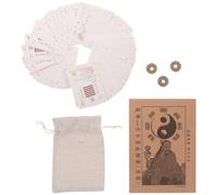OFFIGAM 1 Set I Ching Card Deck Hexagram Cards with Instruction Guide for Divination Ancient Chinese Coins for Self Discovery and Collectible Use for Gifting and Enhancing Wisdom