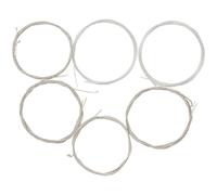 OFFIGAM 1 Set Oud Strings Transparent Nylon Cores with Silver Plated Copper Alloy Windings for Rich Sound Easy Installation and Replacement for Various Playing Styles