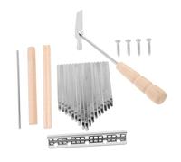 OFFIGAM 1 Set Tone DIY Kalimba Accessories Thumb Piano Assembly Kit with Keys Saddle Tuning Complete Thumb Piano Parts for Easy DIY Assembly and Crisp Sound Quality