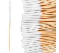 OFFIGAM 10 Packs Disposable Wooden Cotton Swabs for Face with Optimal Length and Even Distribution of Skincare Products, at Home Skincare Routines and Professional Beauty Salons, 8cm