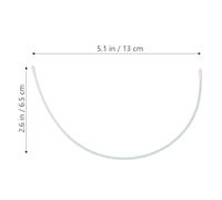 OFFIGAM 10 Pairs Bra Underwire Replacement Steel Rings for Women, Metal Underwire Repair Support Wire Accessories for Bra and Underwear, Size 36#