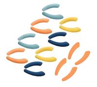OFFIGAM 10 Pairs Toilet Seat Covers Seat Pads Short Plush Warm Machine Washable Quick Drying Bathroom for Winter Mothers-to-be the Elderly Random Color