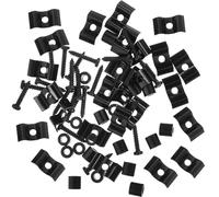 OFFIGAM 10 Set Black Electric Guitar String Metal Retainers Professional Headstock String Tension Retainers Musical Instrument Accessories