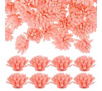 OFFIGAM 100pcs Pink Flower Diffuser Sticks Made of Pe Material for Essential Oil Diffusers, Absorbs Essential Oil and Serves as Interior Decoration, for Kitchen and DIY Fragrance