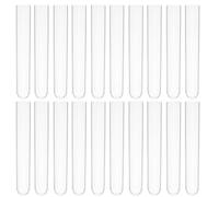 OFFIGAM 100pcs Polystyrene Test Tubes with Screw Caps for Halloween Candy Storage and Scientific Experiments Suitable for Christmas Party Supplies