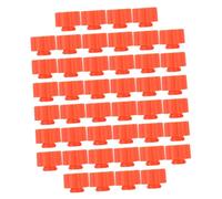OFFIGAM 100pcs Red Plastic Caps with Luer Lock, Needle-free for Lab Use and Industrial Dispensing, Prevents Leakage with Comfortable to Hold Design, Suitable for Syringes and Feeding Tubes