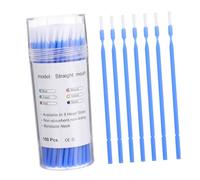 OFFIGAM 100pcs Reusable Tooth Coated Brush Applicators Coated Hair Sticks for Application Convenient and Practical Oral Care Tools