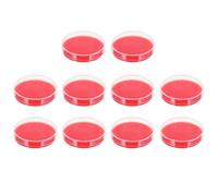 OFFIGAM 10pcs 70mm Agar Plates Nutrient Culture Medium for Laboratory Microbial Growth and Cell Culture