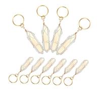 OFFIGAM 10pcs Crystal Hair Charms with Secure Wire Loop Lightweight African Inspired Braiding Accessories for Women DIY Styling Versatile Decorative Pendants for Braids