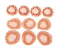 OFFIGAM 10pcs Elastic Hair Bun Nets Mesh Covers for Ballet Dance Nursing and Daily Wear Invisible for Various Bun Styles