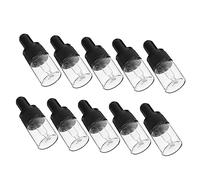OFFIGAM 10Pcs Glass Essential Oil Droppers with Leak Design for Travel DIY Crafts Aromatherapy Durable Liquid Containers