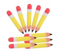 OFFIGAM 10pcs Inflatable Pencil Balloons Fun Party Decorations for Birthday Celebrations Classroom Hanging Decor PVC Material Giant Yellow for Students