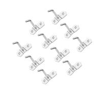 OFFIGAM 10pcs Iron Pegboard Hooks for Wall Storage Multi-Purpose Perforated Tool Display Hooks Practical Single Prong Hangers for Garage Workshop Kitchen Organization and Tool Management