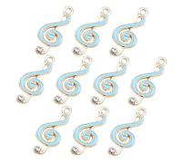 OFFIGAM 10Pcs Metal Music Notes Charms for Jewelry Making Musical Symbol Pendants for DIY Crafts Bracelets Necklaces and Earrings