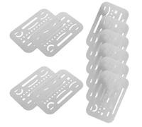 OFFIGAM 10pcs Patchwork Ruler Seam Gauge Sewing Ruler Steel Silver for Sewing and Patchwork, Accurate Thickness Measurement, Scale Markings