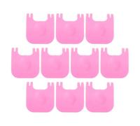 OFFIGAM 10pcs Plastic Cage Clips for Small Pet Cages Pink Pp Material Easy Assembly and Aesthetic Design for Home DIY Use Rabbits Hamsters and Small Animals