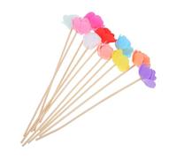 OFFIGAM 10pcs Replacement Aroma Sticks Diffuser Rods Made of Lightweight Wood and Pe for DIY Fragrance Home and Desk Use