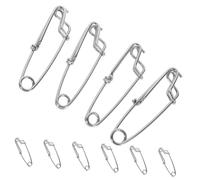 OFFIGAM 10pcs Stainless Steel Snap Fishing Clips Quick Connector Strong for Boat and Sea Fishing Lure Line Fast Snaps Suitable for Professional Anglers